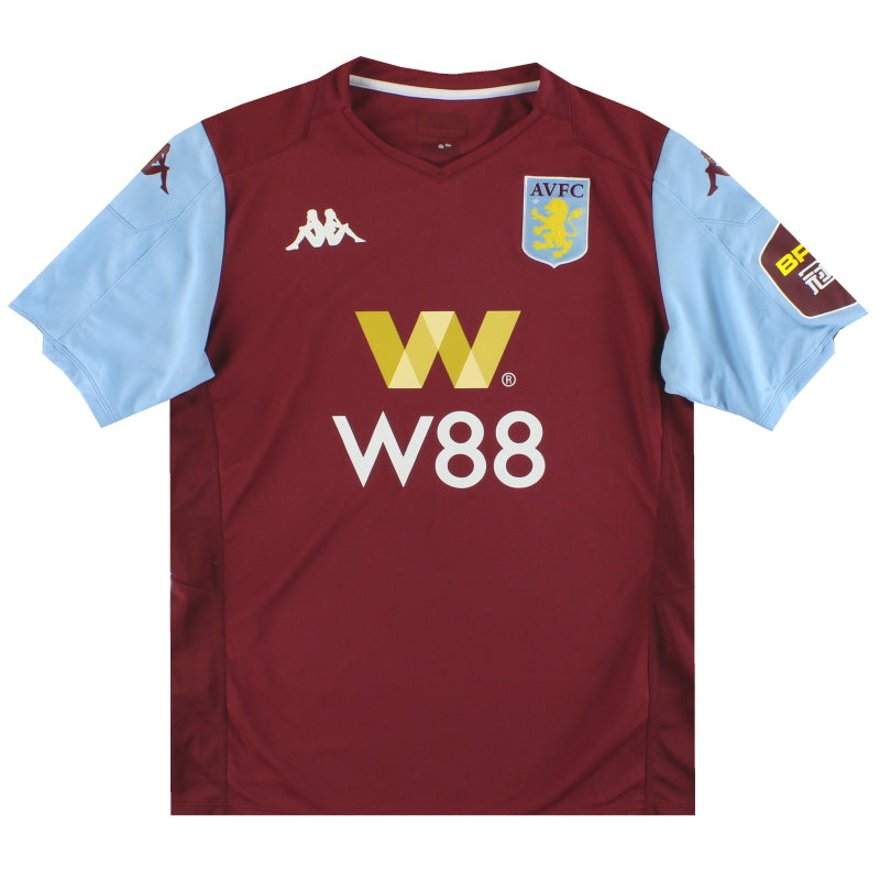 2019-20 Aston Villa Kappa Home Shirt L Football Shirt