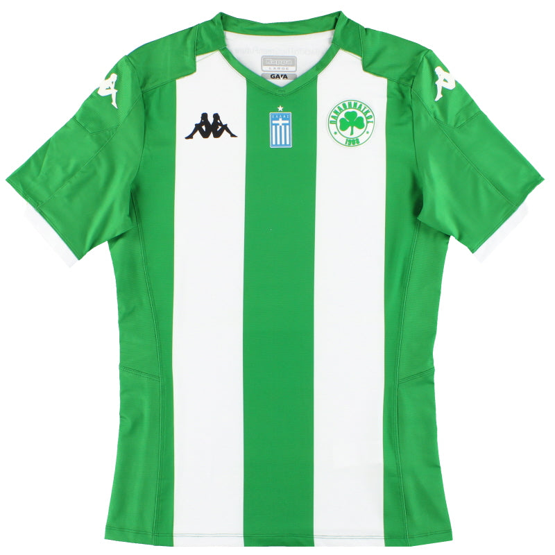 2019-20 Panathinaikos Kappa Kombat Pro Anniversary Home Shirt *As New* Y Football Shirt