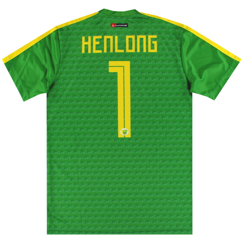 2019-20 Plateau United Kapspor Player Issue GK Shirt Henlong #1 *As New* L Goalkeeper Shirt