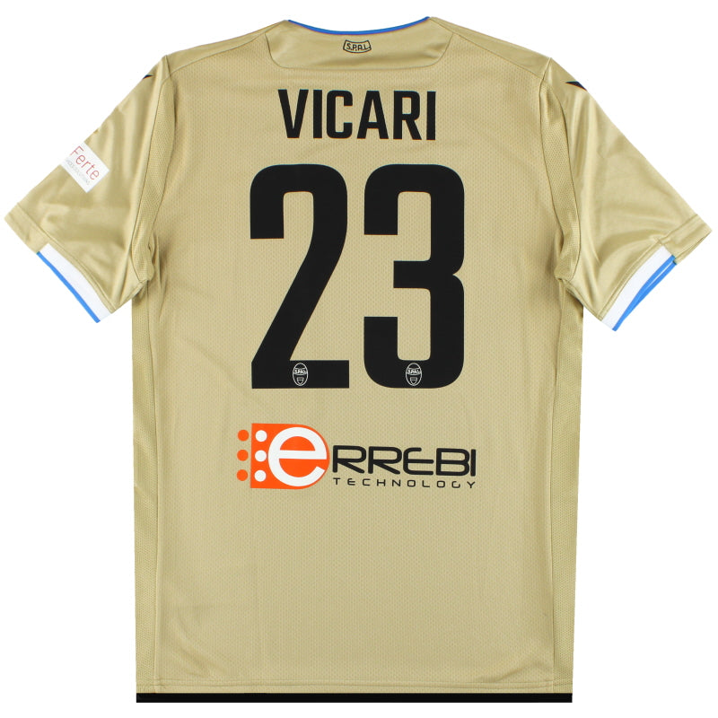 2019-20 SPAL Macron Player Issue Away Shirt Vicari #23 *w/tags* L Football Shirt