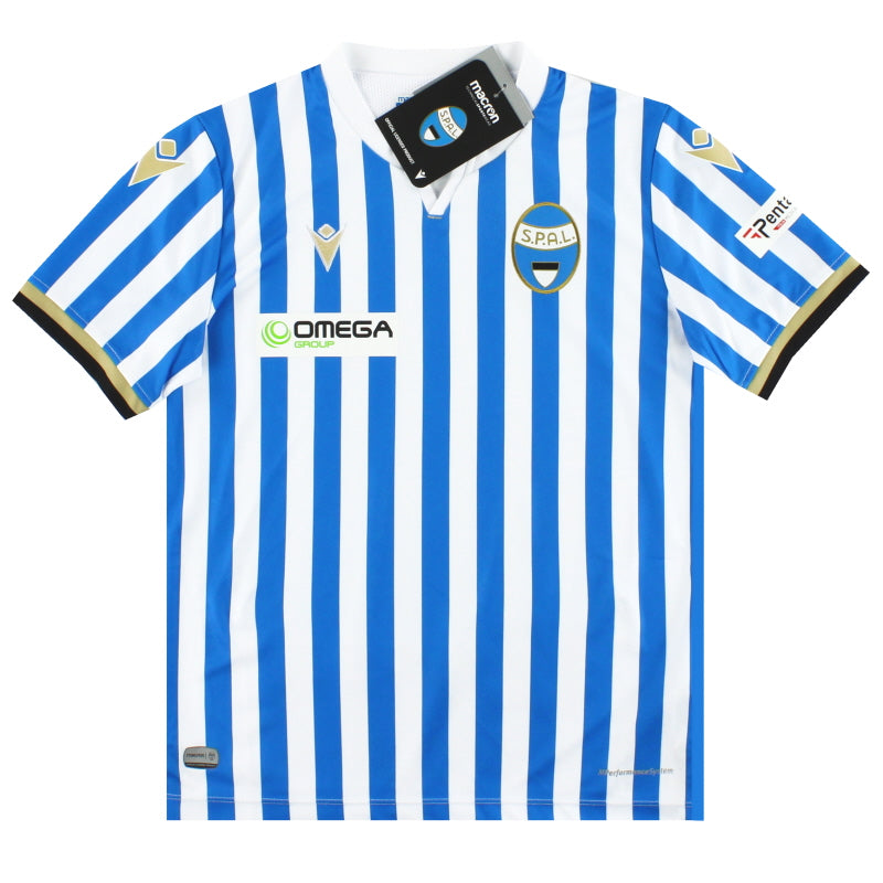 2019-20 SPAL Macron Home Shirt *w/tags* M.Boys Football Shirt