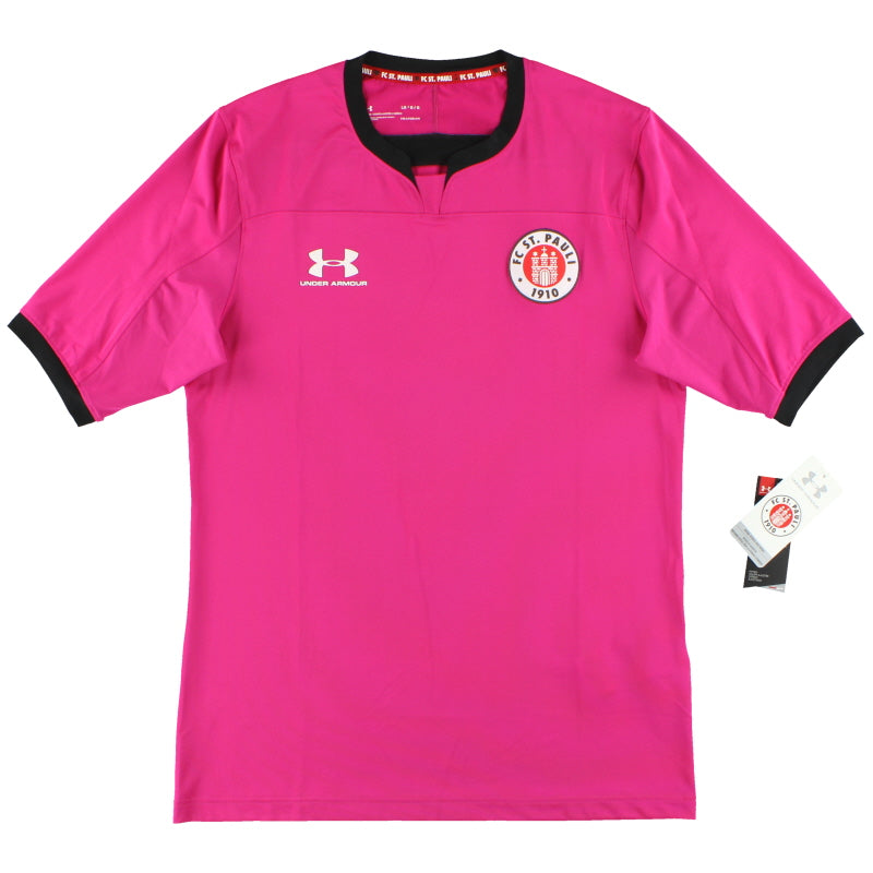 2019-20 St Pauli Under Armour Pink Goalkeeper Shirt *w/tags* XL Football Shirt
