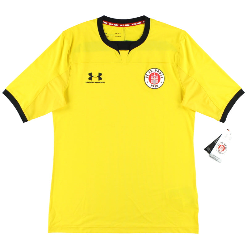 2019-20 St Pauli Under Armour Yellow Goalkeeper Shirt *w/tags* L Football Shirt