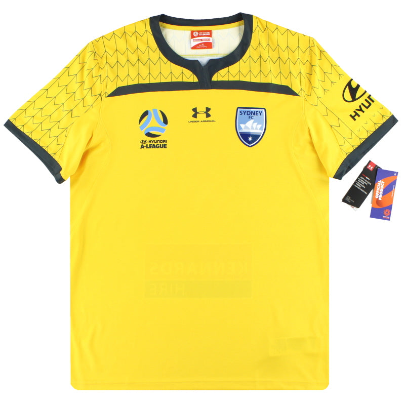2019-20 Sydney FC Under Armour Yellow Goalkeeper Shirt *w/tags* XL Football Shirt