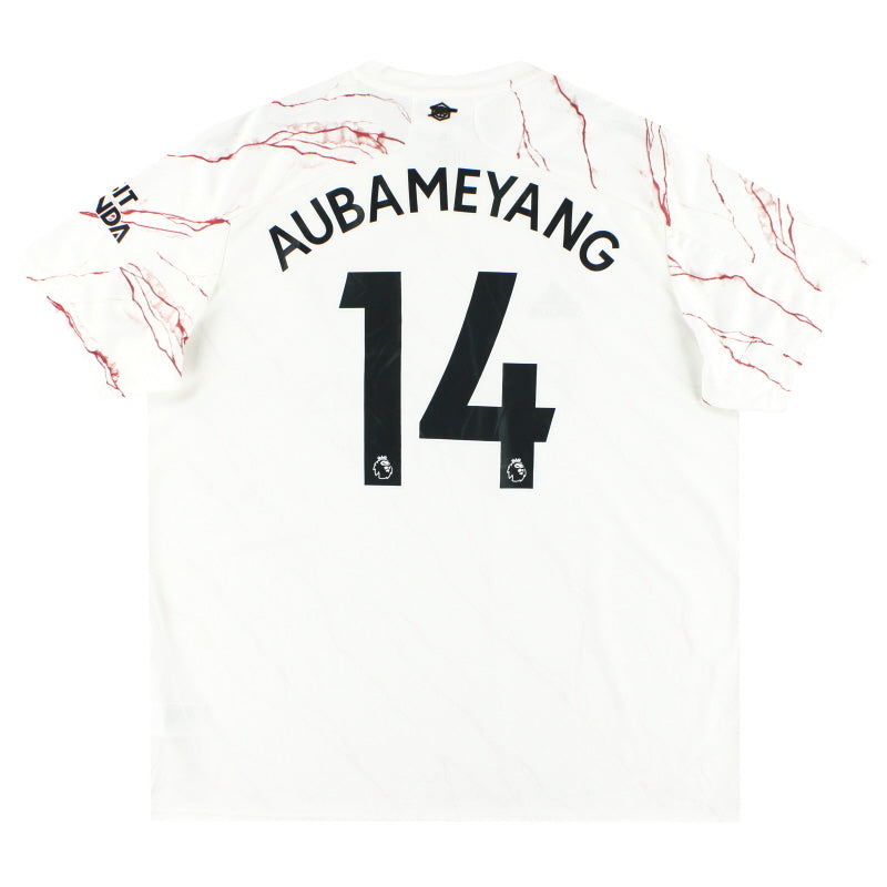 2020-21 Arsenal adidas Away Shirt Aubameyang #14 *Mint* XXL Football Shirt