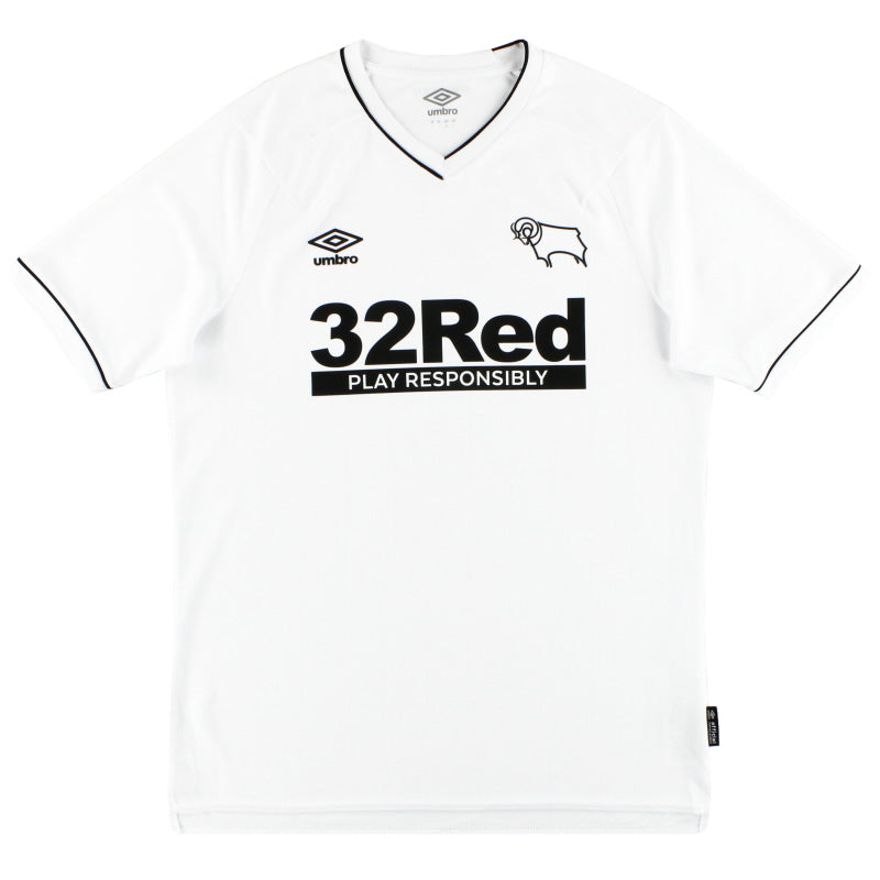2020-21 Derby County Umbro Home Shirt *As New* Football Shirt