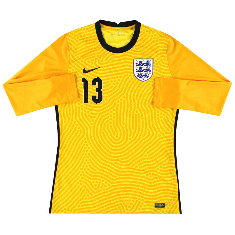 2020-21 England Nike Player Issue Goalkeeper Shirt #13 *As New* L Football Shirt