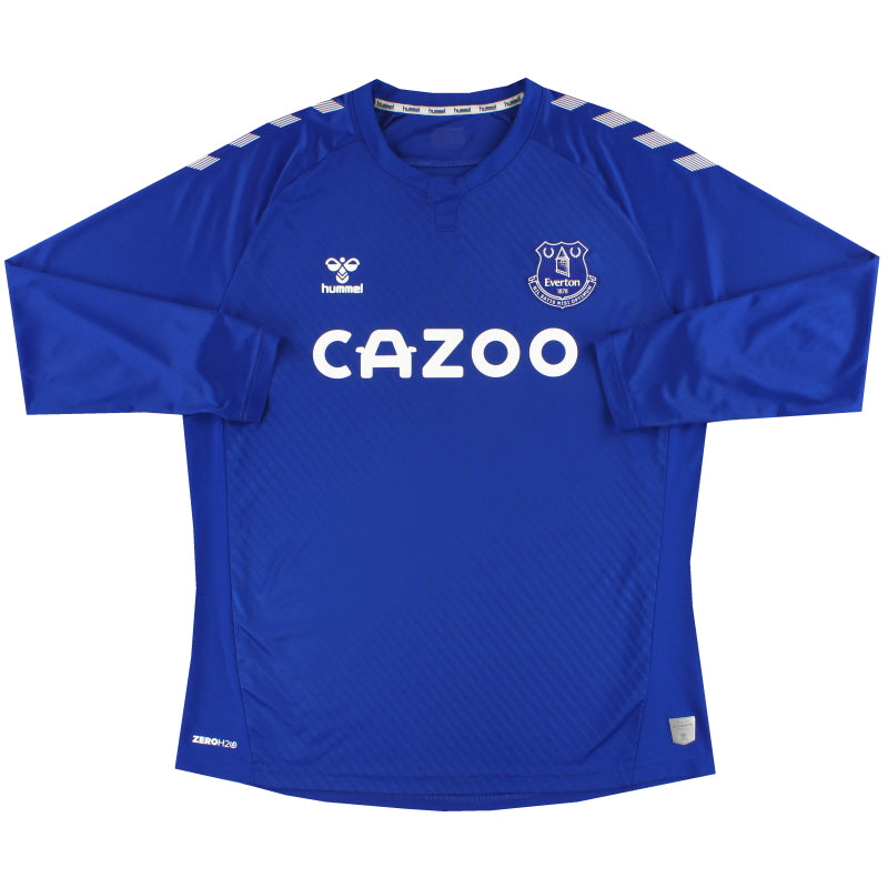 2020-21 Everton Hummel Home Shirt L/S L Football Shirt