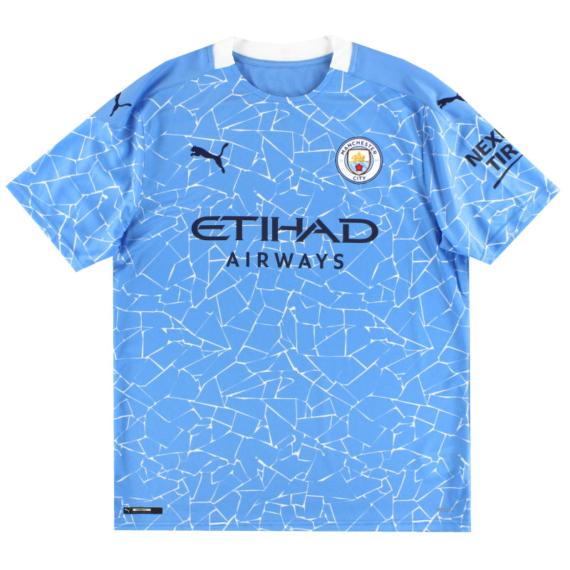 2020-21 Manchester City Puma Home Shirt *Mint* L Football Shirt