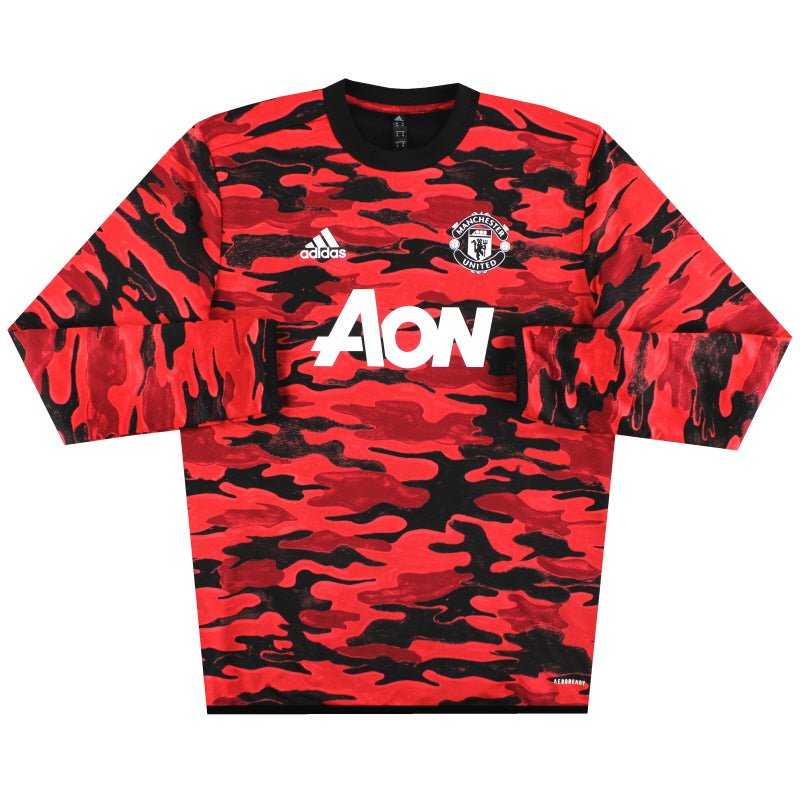 2020-21 Manchester United adidas Pre Match Warm Up Sweatshirt M Sweatshirt