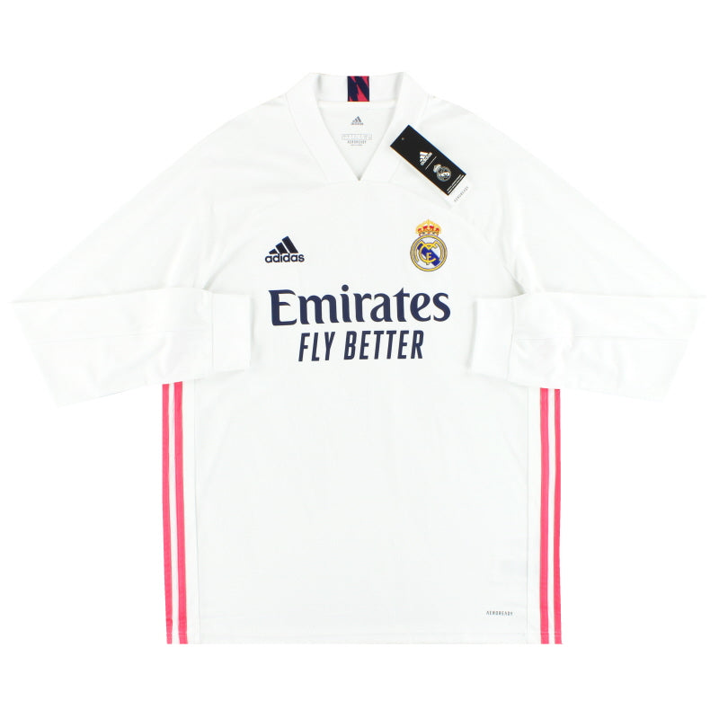 2020-21 Real Madrid adidas Home Shirt L/S *BNIB* L Football Shirt