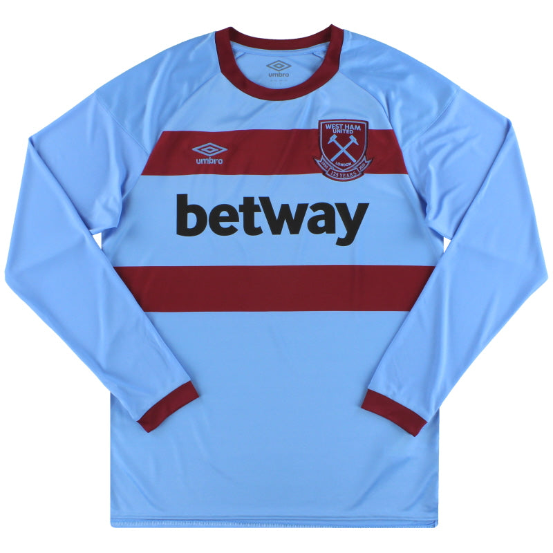 2020-21 West Ham Umbro '125 Years Away Shirt L/S *As New* L Football Shirt