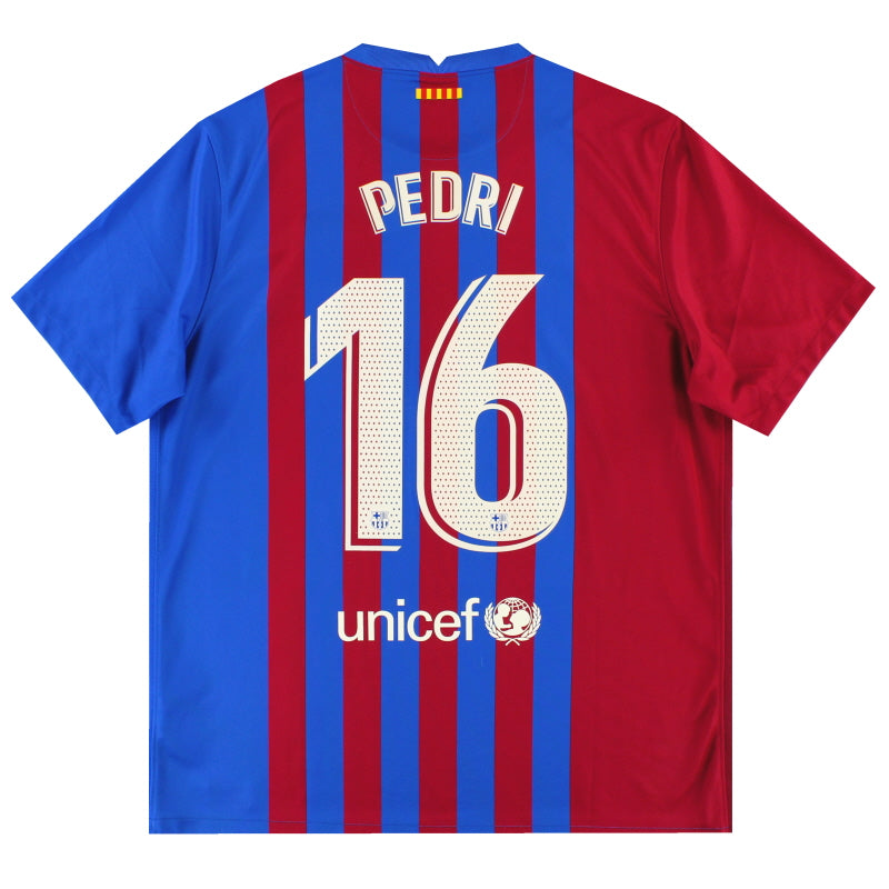 2021-22 Barcelona Nike Home Shirt Pedri #16 *Mint* XL Football Shirt