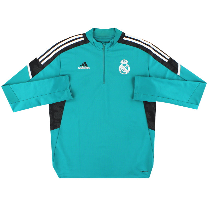 2021-22 Real Madrid adidas 1/4 Zip Training Top M Football Shirt