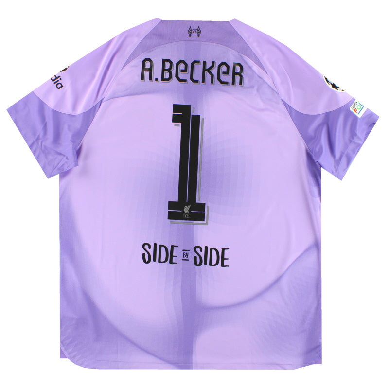 2022-23 Liverpool Nike Goalkeeper Shirt A.Becker #1 *w/tags* XL Football Shirt