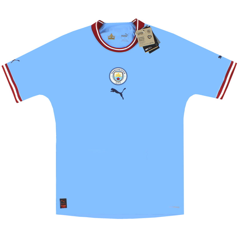 2022-23 Manchester City Puma Player Issue Home Shirt *w/tags* S Football Shirt