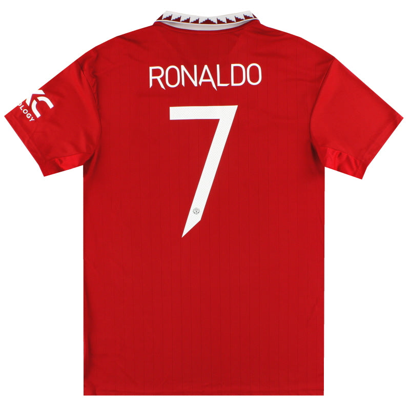 2022-23 Manchester United adidas Home Shirt Ronaldo #7 *As New* L