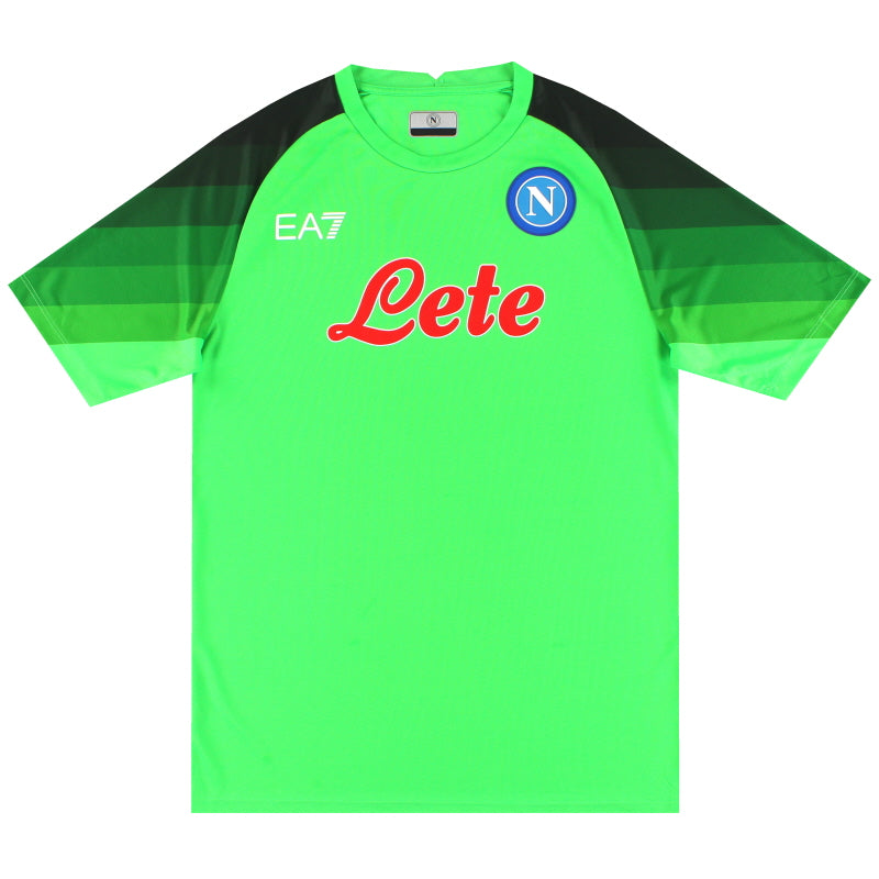 2022-23 Napoli EA7 European Goalkeeper Shirt *As New* Football Shirt