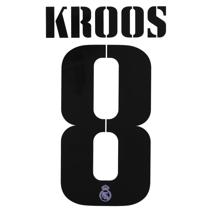 2022-23 Real Madrid Kroos #8 CL Home Name Set *BNIB* Football Shirt