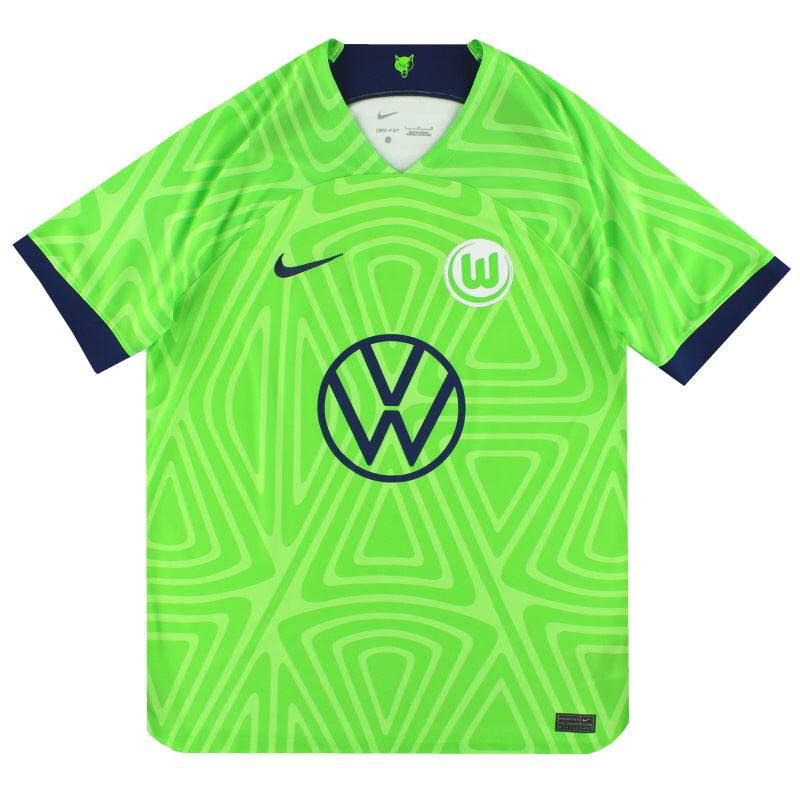 2022-23 Wolfsburg Nike Home Shirt *Mint* L Football Shirt