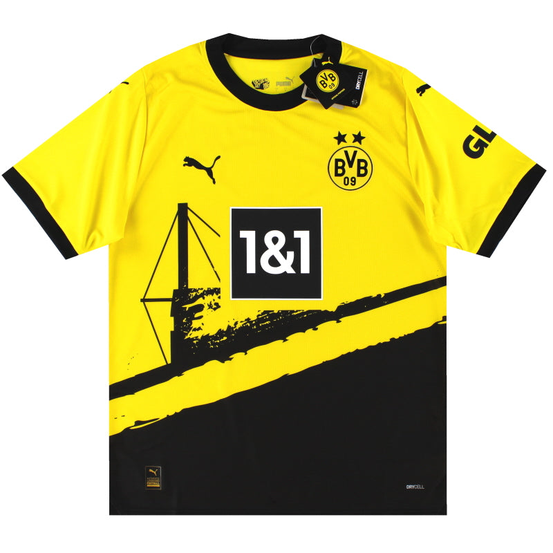 2023-24 Borussia Dortmund Puma Home Shirt *BNIB* M Football Shirt