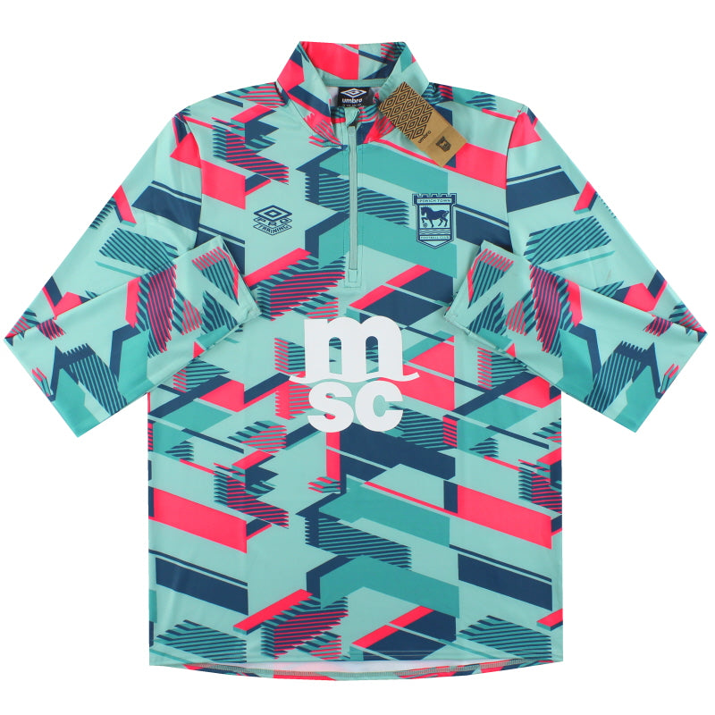 2023-24 Ipswich Umbro 1/4 Zip Warm Up Top *w/tags* Football Shirt