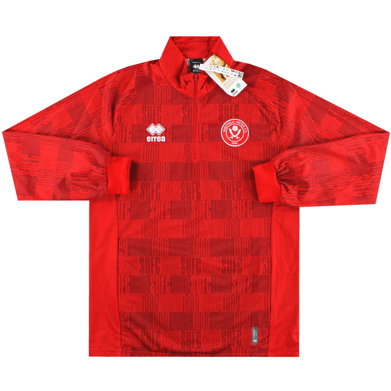 2023-24 Sheffield United Errea 1/4 Zip Warm Up Top *w/tags* Football Shirt