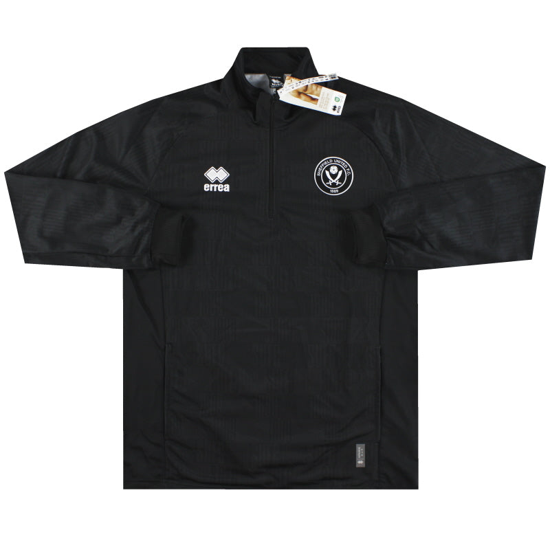 2023-24 Sheffield United Errea 1/4 Zip Warm Up Top BLK *w/tags* Football Shirt