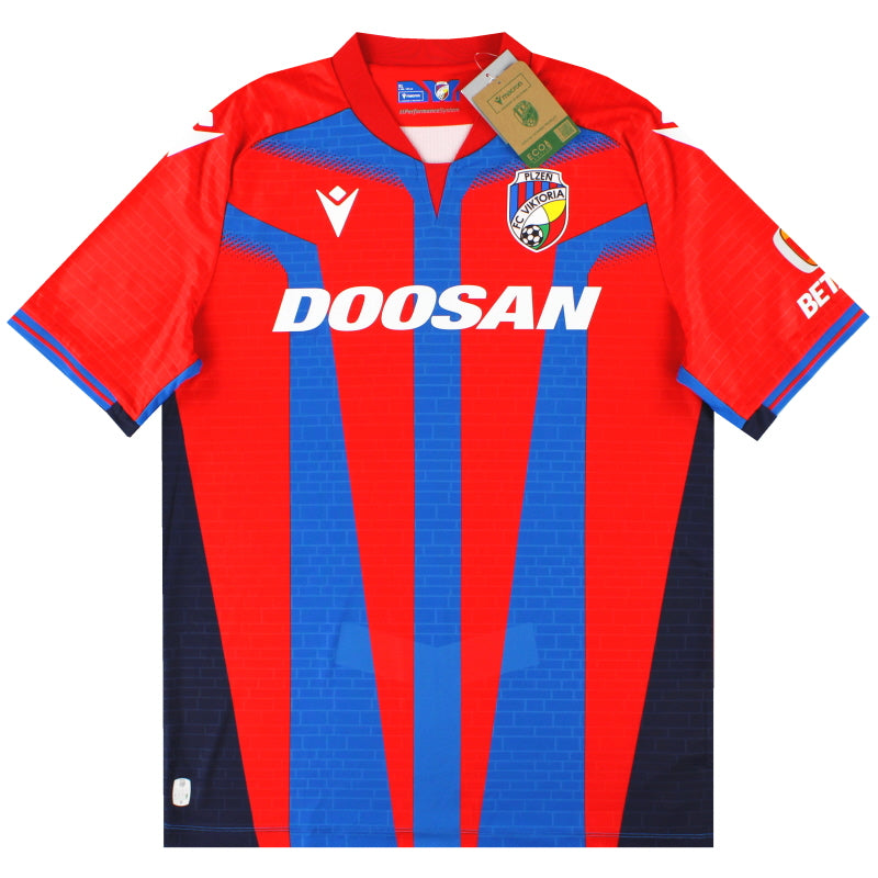 2023-24 Viktoria Plzen Macron Home Shirt *w/tags* Football Shirt