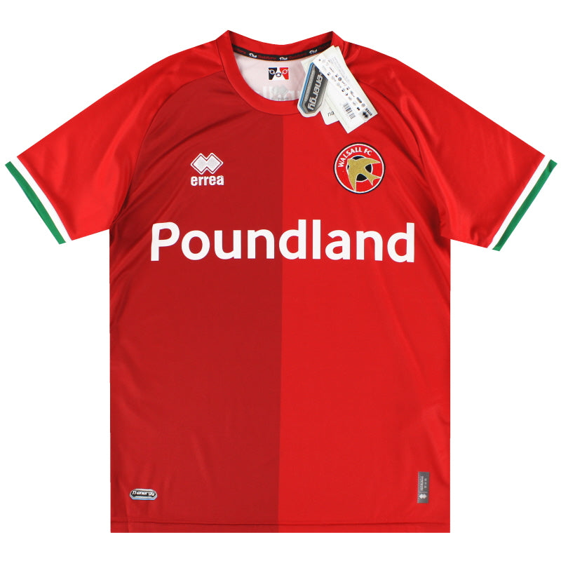 2023-24 Walsall Errea Home Shirt *w/tags* S Football Shirt