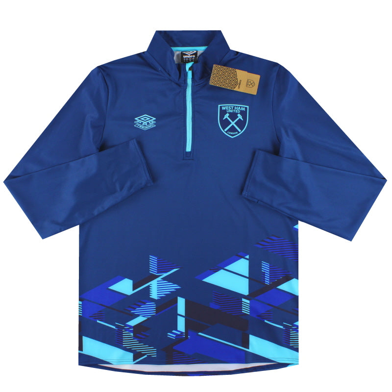 2023-24 West Ham Umbro 1/4 Zip Warm Up Top *w/tags* Football Shirt