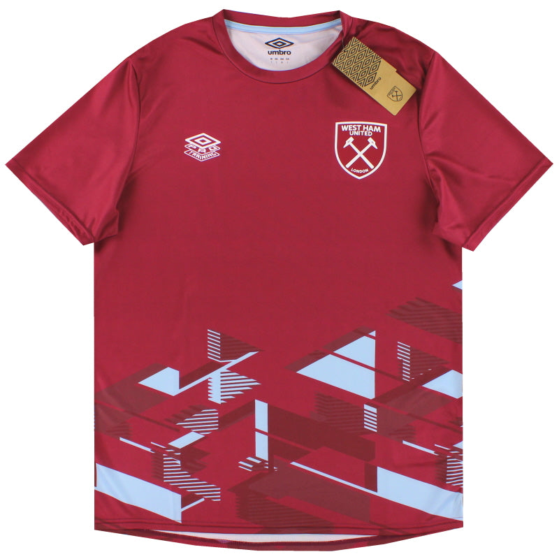 2023-24 West Ham Umbro Warm Up Shirt *BNIB Football Shirt