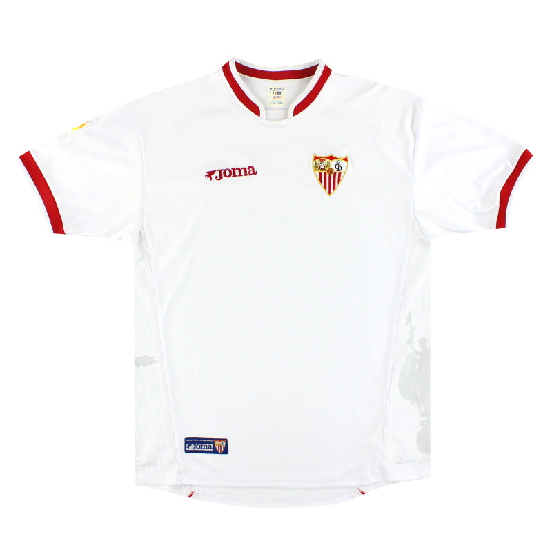 Maillot Officiel Vintage Du Sevilla F.C Manches Longues Marque Joma Maillot Officiel Vintage Du Sevilla F.C Manches Longues Marque Joma