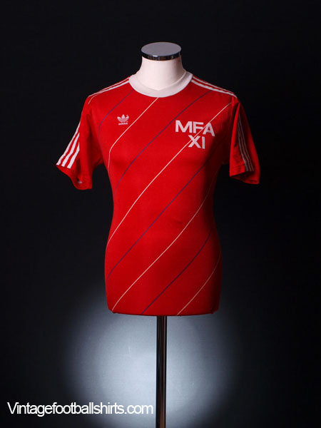 Circa 1986-87 Malta Match Worn Home Shirt #13 L Football Shirt