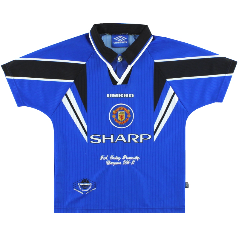 1996-97 Manchester United Umbro ’Champions’ Third Shirt M.Boys