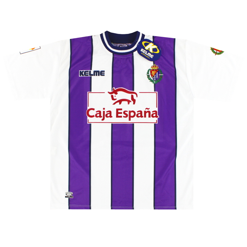 1999-01 Real Valladolid Kelme Home Shirt *w/tags* M