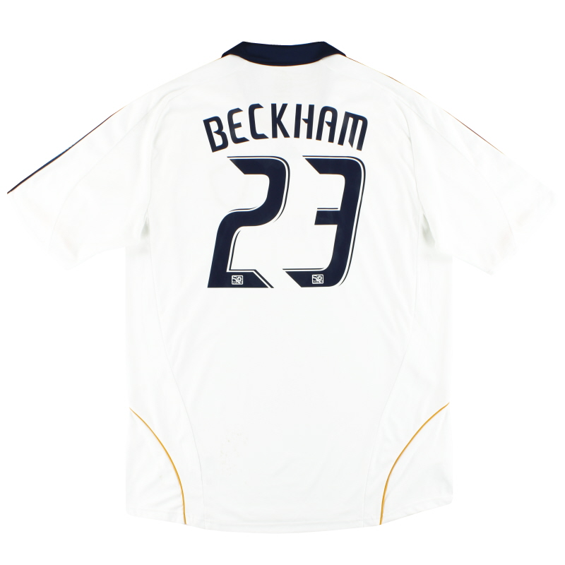 2008-09 LA Galaxy adidas Home Shirt Beckham #23 XL