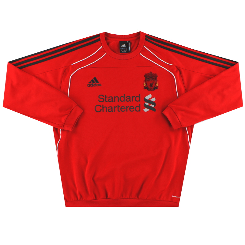 2010-11 Liverpool adidas Training Sweatshirt L
