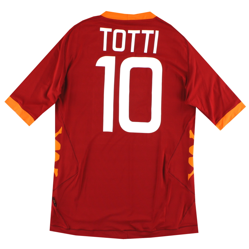 2011-12 Roma Kappa Home Shirt Totti #10 *As New* XL