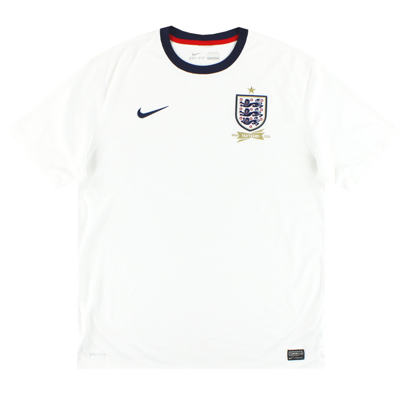 2013 England ’150th Anniversary’ Nike Home Shirt M