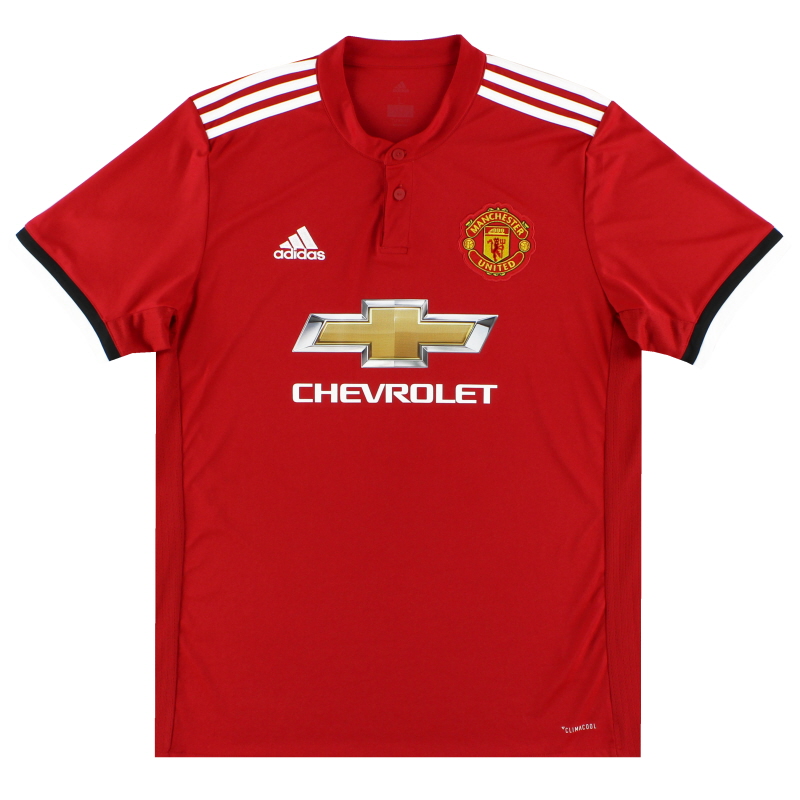 2017-18 Manchester United adidas Home Shirt M