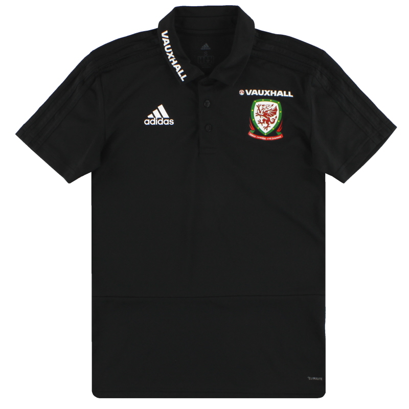2017-18 Wales adidas Player Issue Polo Shirt *Mint* S