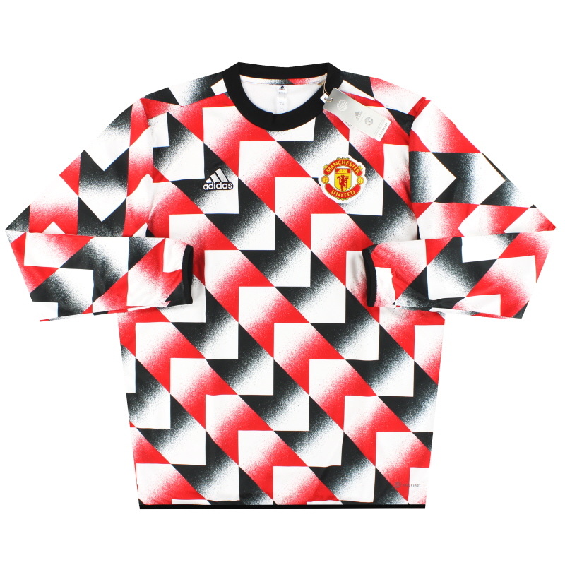 2022-23 Manchester United adidas Pre Match Warm Up Sweatshirt *BNIB*