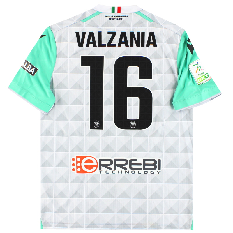 2022-23 SPAL Macron Player Issue Away Shirt Valzania #16 *As New* L