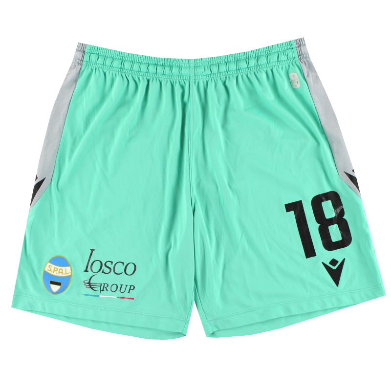 2022-23 SPAL Macron Player Issue Away Shorts #18 *As New* XL