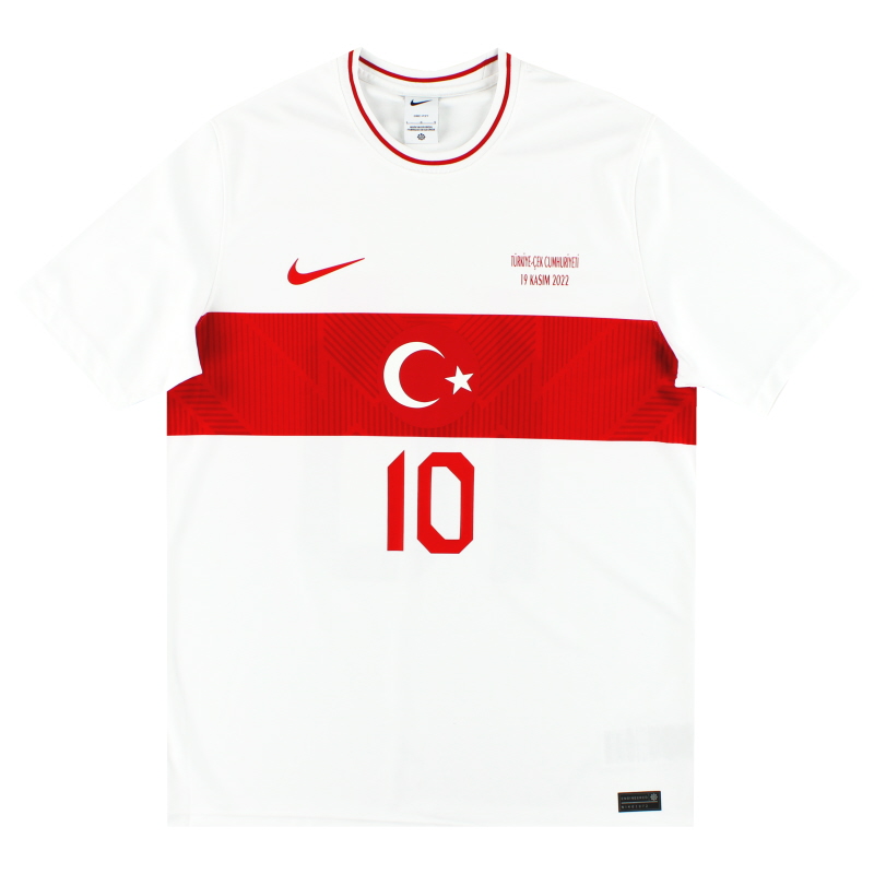 2022-23 Turkey Nike Home Shirt #10 *As New* L