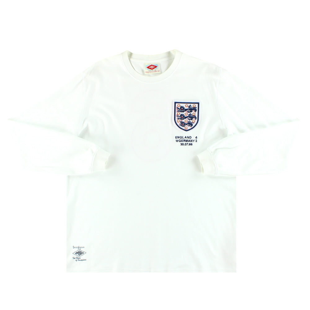 1966 England Umbro Re-Issue Home Shirt #6 L/S XL | Vintage