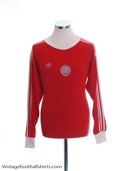 1975-79 Bulgaria U-21 Match Issue Away Shirt L/S #7 (v England) L Football Shirt