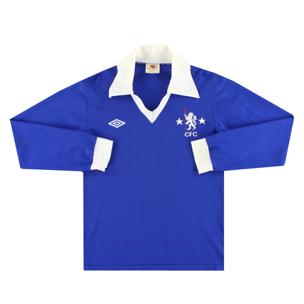 1978-81 Chelsea Umbro Home Shirt L/S *Mint* S | Vintage Football