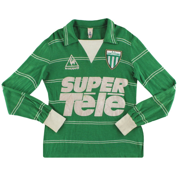 Maillot Vintage Le Coq Sportif Des Années 80 Porté Par Robert Nivel - Taille M/L